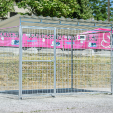  Lucas Kutya kennel, 3x2m alapterület, padozat nélkül szállítóbox, fekhely kutyáknak