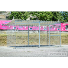  Lucas Kutya kennel, 4x2m alapterület, padozat nélkül szállítóbox, fekhely kutyáknak