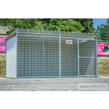  Lucas Kutya kennel, 4x2m alapterület, padozat nélkül szállítóbox, fekhely kutyáknak