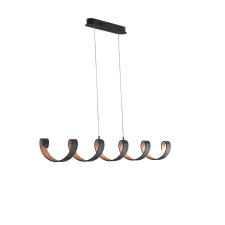 LUCE DESIGN Led-Helix-S6 Ner Luce Design függeszték világítás