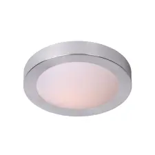 Lucide 79158/01/12 FRESH Ceiling Light IP44 1xE27 D27cm Brush Al világítás