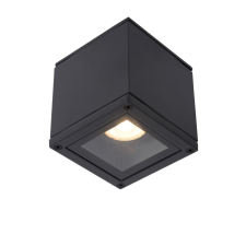 Lucide Aven fekete fürdőszobai mennyzeti lámpa (LUC-22963/01/30) GU10 1 izzós IP65 világítás