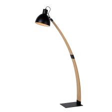 Lucide Curf fekete-barna állólámpa (LUC-03713/01/30) E27 1 izzós IP20 világítás