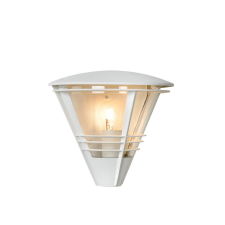 Lucide Livia fehér-átlátszó kültéri fali lámpa (LUC-11812/01/31) E27 1 izzós IP44 kültéri világítás