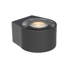 Lucide Rayen fekete LED fürdőszobai fali lámpa (LUC-27220/12/30) LED 1 izzós IP65 világítás