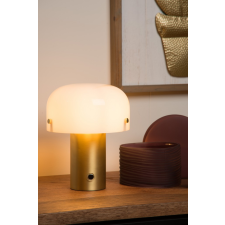 Lucide Timon arany-opál asztali lámpa (LUC-05538/01/02) E14 1 izzós IP20 világítás