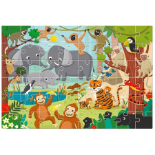 Ludattica Obří podlahové puzzle, Veselá džungle, 48 dílků puzzle, kirakós