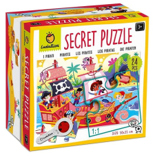 Ludattica Secret Puzzle Kalózok + nagyító, 24 darabos puzzle, kirakós