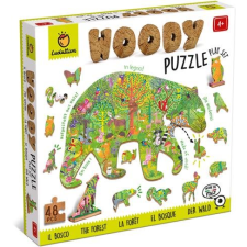 Ludattica Woody Forest Animals, wooden puzzle, 48 pieces (21252) puzzle, kirakós
