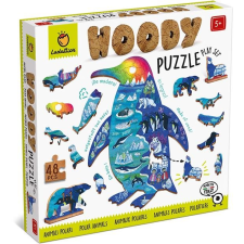 Ludattica Woody Polar Animals, wooden puzzle, 48 pieces (21696) puzzle, kirakós
