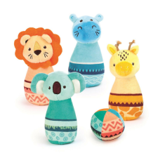 LUDI - Plüss Baby Bowling - Állatok készségfejlesztő