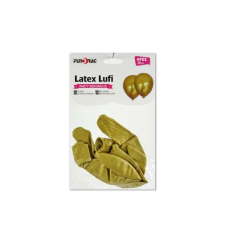 Lufi arany metál 30 cm, 4 db/csomag party kellék