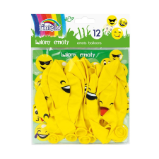  Lufi FIORELLO Classic mintás vegyes érzelmek 12&quot; 12db-os party kellék