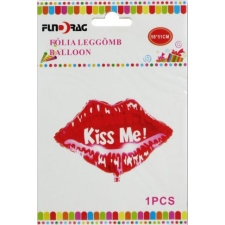  Lufi fólia Kiss me! piros csók 58x51cm 60023 party kellék