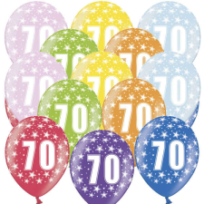 Lufi, nagy csomag, évszámos (70), metál, 50 db/cs/vegyes színekben party kellék