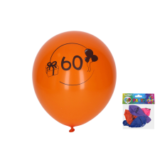 Lufik 30 cm - szett 5 db számmal party kellék