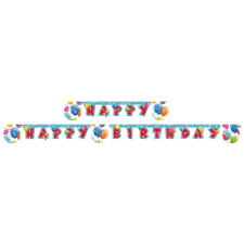 Lufis Sparkling Happy Birthday felirat 200 cm party kellék