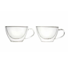 Luigi Bormioli DUOS duplafalú teás-cappuccinos csésze, 2 db, 38,5 cl, 198104 tányér és evőeszköz
