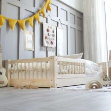 Luloo Montessori Natúr Gyerekágy (90x190 Cm) gyermekágy