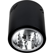 LUMILED Fix, kerek, felületre szerelt mennyezeti lámpatest APUS 13 spot TUBA fekete, E27 világítás