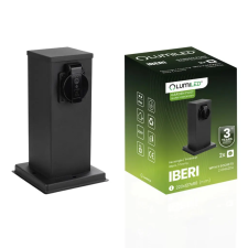 LUMILED IBERI kültéri álló kerti oszlop 230V 22cm 2x konnektor kültéri világítás
