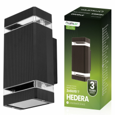 LUMILED Kerti lámpa Emelés fali lámpa fel és le GU10 Fekete HEDERA LUMILED kültéri világítás