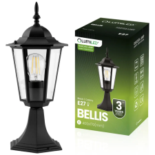 LUMILED Kültéri Kerti Lámpa E27 OSZLOPLÁMPA 40cm Fekete BELLIS LUMILED kültéri világítás