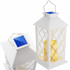 LUMILED LED-es napelemes kerti lámpa LIRIO függőlámpás 28cm fehér LUMILED kültéri világítás