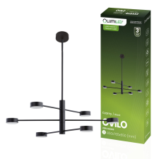 LUMILED LED Mennyezeti Lámpa 6x GX53 Fali Fekete OVILO LUMILED világítás