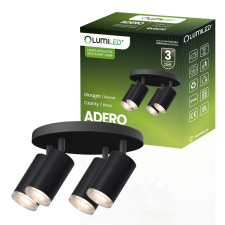 LUMILED Mennyezeti lámpa SPOT TUBA LED spotlámpa Halogén lámpatest 4xGU10 Mennyezeti világítás