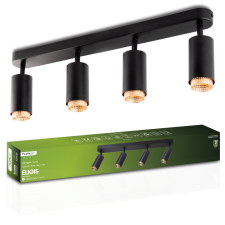 LUMILED Mennyezeti Lámpa Spotlámpa 4x GU10 ELIGIS Fekete LUMILED világítás
