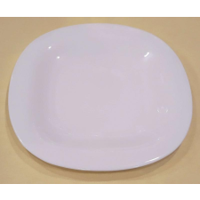 LUMINARC CARINE fehér lapos tányér 26,5 cm, 1db tányér és evőeszköz