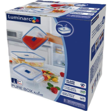 LUMINARC Élelmiszer tároló üvegedény, Luminarc Pure Box, 3 db, téglalap alakú papírárú, csomagoló és tárolóeszköz