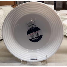 LUMINARC Harena fehér mély tányér, 23cm, üveg, 1db tányér és evőeszköz
