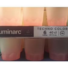 LUMINARC Techno Colors Corail üdítős pohár, (korall szín), 40 cl, 500217 üdítő, ásványviz, gyümölcslé