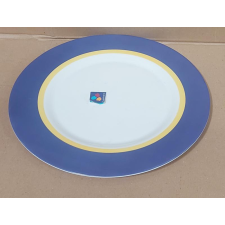 LUMINARC Zest lapos tányér(tál), 31cm, kék sárga tányér és evőeszköz
