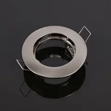 Lumines ROKA spot lámpatest aluminium (80mm ø) kör, fix, króm-szatén világítás