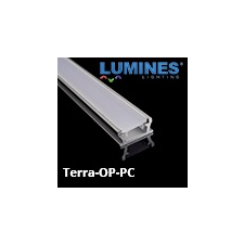 Lumines Terra - Burkolatba építhető alumínium profil LED szalaghoz, opál (PC) burával világítás