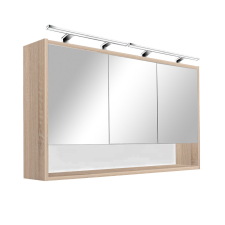  Luna 120 felső tükrös szekrény, Sonoma tölgy fürdőszoba bútor