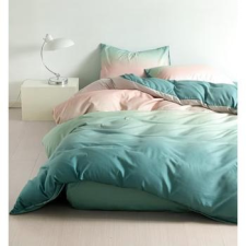  LUNA ágynemű garnitúra 3 részes 3D türkiz-barack babaágynemű, babapléd