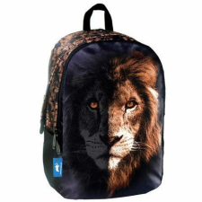 Luna Animal Planet lekerekített oroszlános iskolatáska, hátizsák 32×15×45 cm iskolatáska