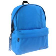 Luna Must: Kék négy rekeszes lekerekített iskolatáska, hátizsák 32×17×42 cm iskolatáska