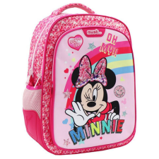 Luna Must: Minnie egeres rózsaszín flitteres iskolatáska, hátizsák 32×18×43 cm iskolatáska