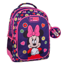 Luna : Must Team Disney Minnie egeres lekerekített 3 rekeszes iskolatáska, hátizsák 32x18x43cm iskolatáska