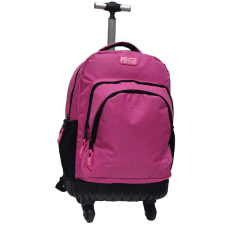 Luna : Must Team Pink 3 rekeszes gurulós iskolatáska, hátizsák 31x24x45cm iskolatáska