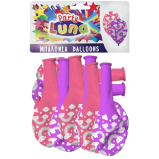 Luna Szivárványos rózsaszín-lila parti lufi szett 8db-os party kellék
