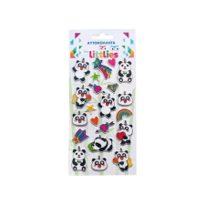 Luna The Littlies: Panda macis 3D pufi matrica szett 10x22cm-es íven matrica