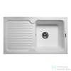 Lunart Dante 86,1x49x,6 cm-es öntött gránit mosogató medence szifon nélkül,Pearl white 5999123000293