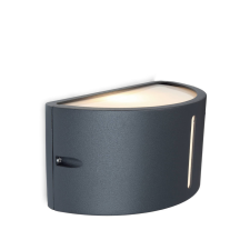 Lutec Bonn Kültéri Fali Lámpa Up & Down 1 Light E27 Dark Grey kültéri világítás