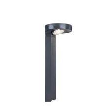 Lutec Diso Kültéri Led Post 1 Light Dark Grey - Napelemmel kültéri világítás